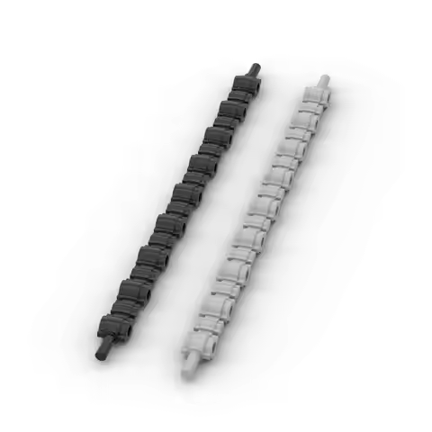 MOC 10PCS 98567 Belt 19L With Bar Ends Building Blocks Kit Factory Flexible Rubber Bricks Particle I