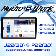 AudioWork Car Android Player With 2D/3D 360 Birdview Panoramic Camera 10.36 Inch QLED Screen 2000x12