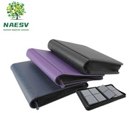 NAESV Toploader Album, Double Sided Pockets 4 Pocket Toploader Binder, Practical 112 Toploaders Wate