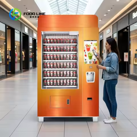 Customized Automatic Frozen Fruit Smoothie Vending Machine Frozen Yogurt Ice Cream Slushy Equipment 