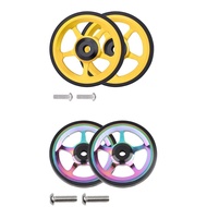  60mm aluminum alloy easy wheel forbrompton folding bike easywheel modified