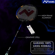 Nams Badminton Racket 21-24 Lbs Dark Blue Compound/ Strings Included