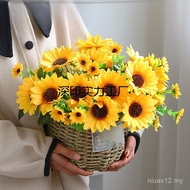 Bunga Matahari Bunga Tiruan Simulasi Gubahan Bunga Ruang Tamu Meja Makan Seni Hiasan Hiasan Bilik Ti