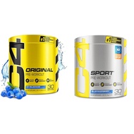 Cellucor C4 Original Pre Workout Powder ICY Blue Razz & C4 Sport Pre Workout Powder Blue Raspberry