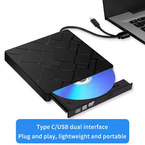 TypeC USB 3 0 External Blu ray Drive CD DVD Writer High Speed Burning Tool Adapter For Laptop PC Mul