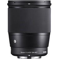Sigma 16mm f/1.4 DC DN Contemporary Lens (Sony E/Canon EF-M/MFT/Fujifilm X)