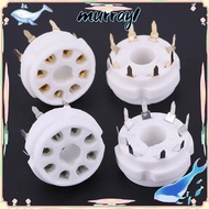 MURRAY 1Pcs Valve Base, Octal GZC8-Y GZC8-Y-2 Ceramic Tube Socket, Durable 8Pin K8A DIY Tin-Plated P