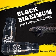black maximum pelet asiatica WS basic feed pelet ikan channa pakan ikan channa predator