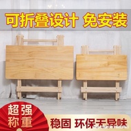 ST&amp;💘Solid Wood Folding Table Foldable Dining Table Simple Household Rental House Eight-Immortal Table Square Simple and