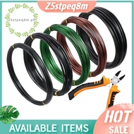 Adjustable Anodized Wire Set-5 Rolls Aluminum Bonsai Training Wire& Cutter with 160 Feet in 1/1.5/2.