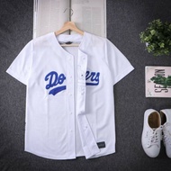 Baseball Jersey Baseball Shirt Dodgers White Men & Wanita