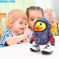 BARR1YRB Electric Dance Space Duck, Early Education Sound And Light Dancing Astronaut Duck Toy, Cute