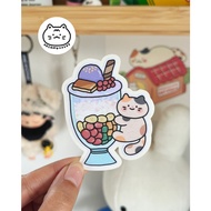 Halo-halo Cat Laptop Vinyl Stickers FL9 Kreamynotes Art Studio