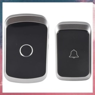 (XKAF) Wireless Waterproof Doorbell 300M Remote Led Flash Home Cordless Door Bell Chime Us Plug