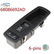 New 68086692AD 6-pins Window Regulator Switch Right Front For JEEP Grand Cherokee IV 3.6 68086692AE 