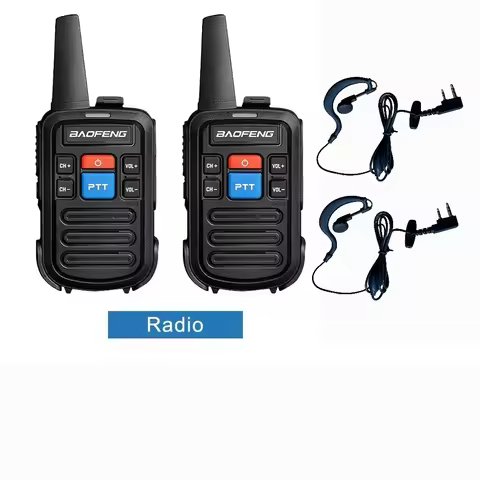 Baofeng BF-C50 Mini Walkie Talkie UHF Dual PTT 5W Kids Woki Toki Type-C Charger Child Intercom HF Tr