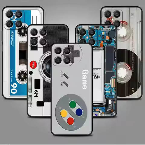 Retro Vintage Camera Cassette Music Case For Honor X8 X8a 90 X9a 8X 70 50 20 Magic5 Pro 9X P60 P50 B