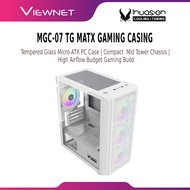 Invasion MGC-07 TG mATX Gaming Casing | Case Only No Fan / Tempered Glass Micro ATX | Compact Mid To