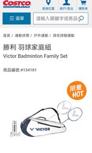 勝利 羽球 Victor 羽球拍家庭組 球拍*2 碳纖鋁合金球拍  練習羽球*6  羽球袋*1