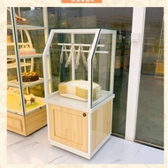 durable●Bakery Island Display Cabinet Side Island Wrought Iron Glass Commercial Cake Model Cabinet Plate Cabinet Dry Po