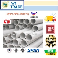 32mm (1-1/4") 40mm (1-1/2") 50mm (2") UPVC Pipe White Water Pipe Hydroponic / UPVC Paip Putih