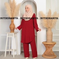 SUIT MUSLIMAH STELLA. BAJU BERKOLAR DAN BERBUTANG DI DEPAN. CEY IRONLES. SUIT MUSLIMAH VIRAL. BF FRI
