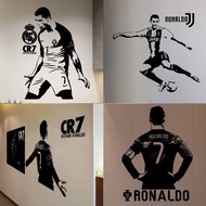 Ronaldo Poster Football Star CR7 Poster Wall Sticker Bedroom Waterproof Self-adhesive Hollow Creativ