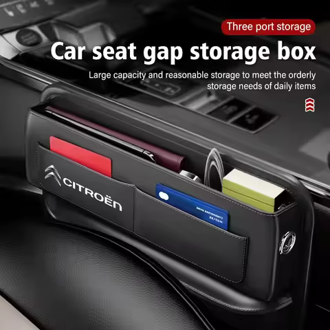 For Citroen Car Seat Gap Pocket Storage Box Phone Holder Accessories C4 C3 C5 C1 C2 C6 VTS C4L DS3 D