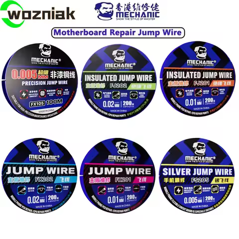 MECHANIC 200m Motherboard Repair Jumper Wire FX-202 Fingerprint Welding Point Repair Line For Phone 