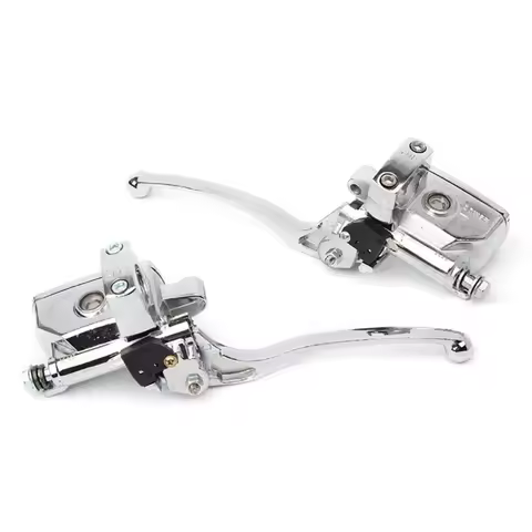 25mm Motorcycle Upper Front Brake Clutch Master Cylinder CNC Clutch Pump Reservoir Pump Lever Left/R
