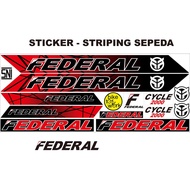 FEDERAL VARIATION STICKER DECAL STICKER BICYCLE
