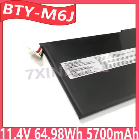 BTY-M6J BTY-U6J 11.4V 64.98Wh 5700mAh Laptop Battery For MSI GS63 GS63VR GS73 GS73VR wS63 wS637RK 6R