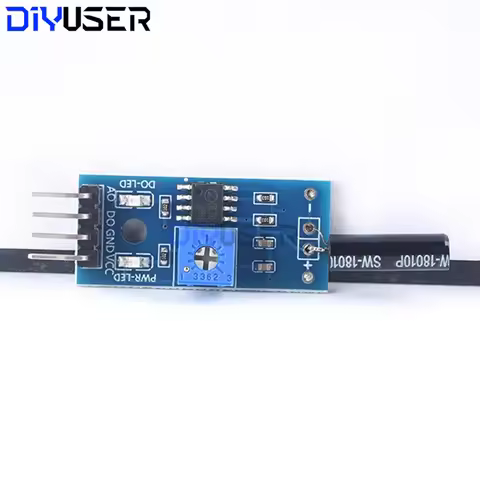 SW-18010P Vibration Sensor Switch Module, Normally Open High Sensitivity 12V for Alarm Arduino Car D