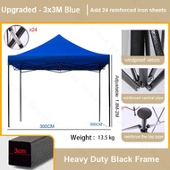 Canopy 10x15 Super Heavy Duty Khemah Kanopi Waterproof Car Tent with Thickening Steel Stand and Cano