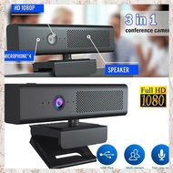 (MDQS) 1080P USB Webcam Computer Camera with HiFi Speaker Microphone Computer Camera Video Conferenc