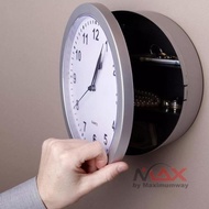 (COD) Jam dinding 25cm dengan tempat penyimpanan rahasia model minimalis modern quartz jam tembok el