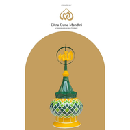 Kubah Masjid/Musholla Stainless Dekoratif 40cm
