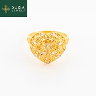 SURIA JEWELS | 2C Cincin Love Padu (EMAS 916/22K)