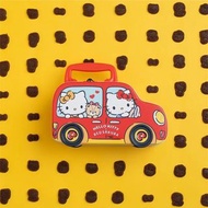三麗鷗Sanrio Hello Kitty 郊遊小汽車造型/存錢筒/鐵盒收納/物品收納(凱蒂貓/咪咪/瑪莉/喬治/泰迪)