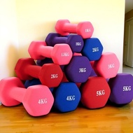 Ladies Fitness Small Dumbbell Frosted Feel Dumbbell Weights 1/1.5/2/3KG Fitness Equipment 3KYR