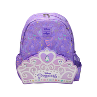 Smiggle - 【0.4kg 超輕護脊】Disney Princess | 紫色 | 14L 護脊書包 36 cm兒童背囊| 兒童旅行袋｜中小學背包 ｜平行進口