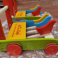 CHICKEN WALKER - CHICKEN-SHAPED WOODEN WALKER FOR BABY - CHEAP SMART TROLLER Baby Walker Push Walker