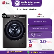 LG 12kg FV1412S3B Front Load Washer with AI Direct Drive™ and TurboWash™360˚ WAH LEE STORE