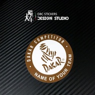 Dakar competitor dakar Rally Motorcycle Sticker Body Sticker Car Waterproof Reflective