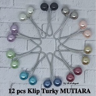 MATA 12 psc turkish clip / pearl turkish clip / latest turkish clip / turkish clip / hijab clip / hi
