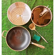 28cm/32cm/34cm/40cm/38cm德国品质316不锈钢不粘锅深煎锅家用电磁炉燃气灶适用不沾锅German🇩🇪technology#stainless#steel#Non#stick#Wo