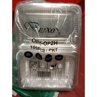 [Ready Stock]OPS-OP2H/OPS-2H/GO-2H(100pcs) BENXON Plastic Tray Bakery Disposable Plastic Clear Food 