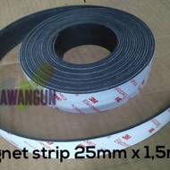 Dijual Magnet Strip Flexible 25X1,5Mm Dengan Lem Doubletape 3M