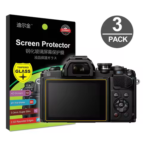 3x Tempered Glass Screen Protector for Olympus OM-1 OM5 E-M1 Mark II E-M5 E-M10 III E-PL9 E-PL8 E-PL