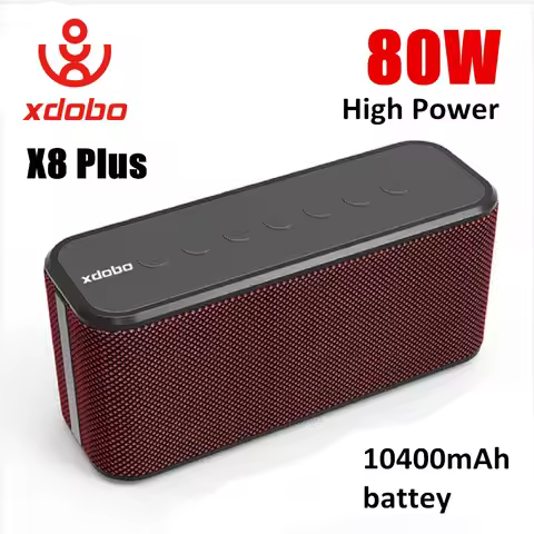 XDOBO X8 Plus Bluetooth Speaker 80W Powerful Bass Wireless Subwoofer 10400mAh Power Bank Function US
